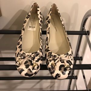 marc jacobs leopard ballet flats - never worn